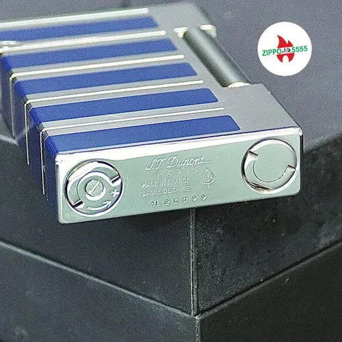 S.T. Dupont Chính Hãng Pháp Ligne 2 Họa Tiết Phím Đàn Palladium Men Xanh