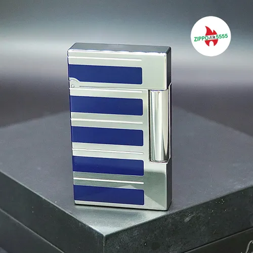 S.T. Dupont Chính Hãng Pháp Ligne 2 Họa Tiết Phím Đàn Palladium Men Xanh