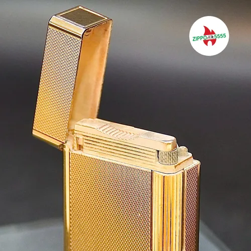 S.T. Dupont Chính Hãng Pháp Ligne 1 Bọc Vàng Vân Lưới