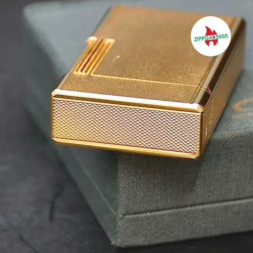 S.T. Dupont Chính Hãng Pháp Ligne 1 Bọc Vàng Vân Lưới