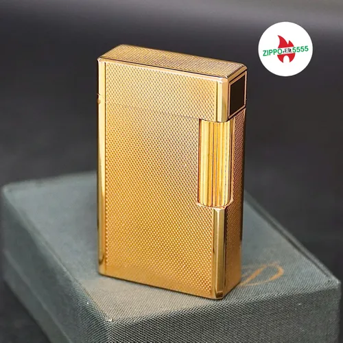 S.T. Dupont Chính Hãng Pháp Ligne 1 Bọc Vàng Vân Lưới