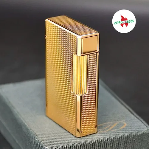 S.T. Dupont Chính Hãng Pháp Ligne 1 Bọc Vàng Vân Lưới