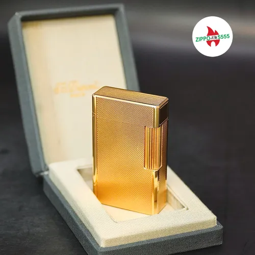 S.T. Dupont Chính Hãng Pháp Ligne 1 Bọc Vàng Vân Lưới