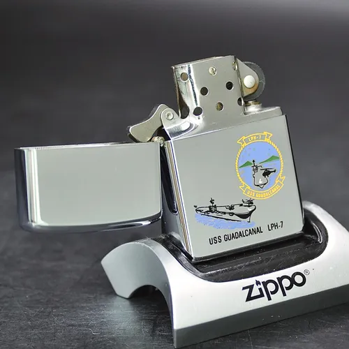 ZIPPO XƯA 1979 - HÀNG XƯA THẬP NIÊN 70s _ CHỦ ĐỀ TÀU CHIẾN GUADALCANAL LPH-7
