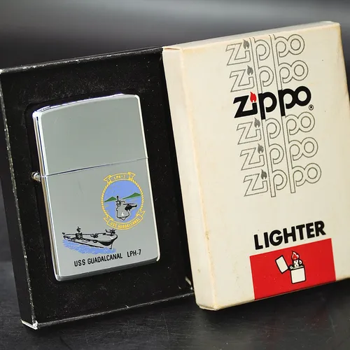 ZIPPO XƯA 1979 - HÀNG XƯA THẬP NIÊN 70s _ CHỦ ĐỀ TÀU CHIẾN GUADALCANAL LPH-7