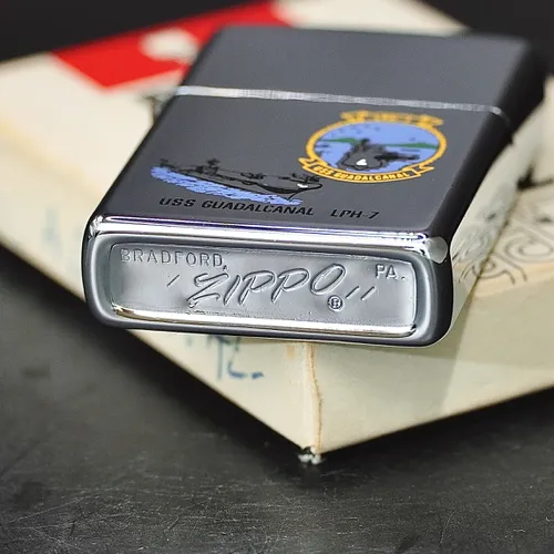 ZIPPO XƯA 1979 - HÀNG XƯA THẬP NIÊN 70s _ CHỦ ĐỀ TÀU CHIẾN GUADALCANAL LPH-7