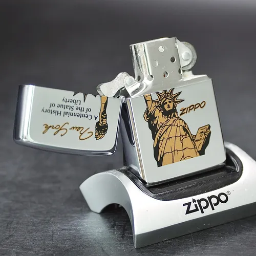 ZIPPO ĐÔI - XƯA 1996 - HÀNG XƯA THẬP NIÊN 90s _ CHỦ ĐỀ NỮ THẦN TỰ DO