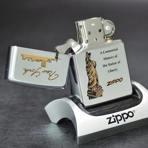 ZIPPO ĐÔI - XƯA 1996 - HÀNG XƯA THẬP NIÊN 90s _ CHỦ ĐỀ NỮ THẦN TỰ DO