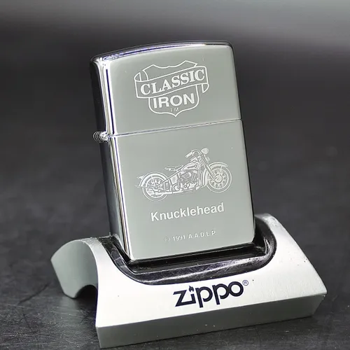 ZIPPO XƯA 1995 - HÀNG XƯA THẬP NIÊN 90s _ CHỦ ĐỀ HARLEY DAVIDSON CLASSIC IRON