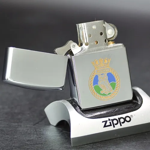 ZIPPO XƯA 1992 - HÀNG XƯA THẬP NIÊN 90s _ CHỦ ĐỀ TÀU CHIẾN M33 HMS MINERVA