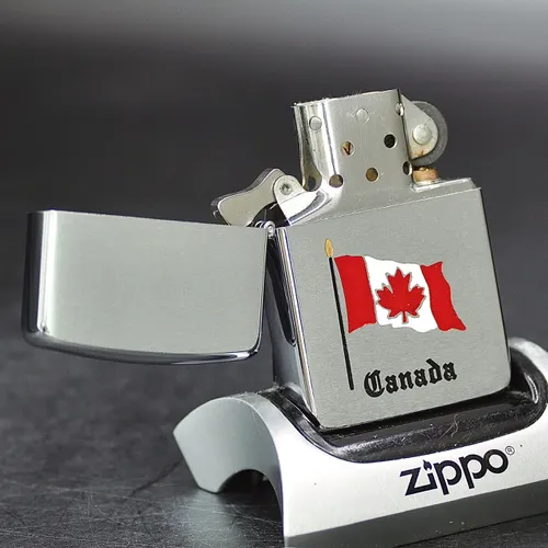 ZIPPO XƯA 1991 - HÀNG XƯA THẬP NIÊN 90s _ CHỦ ĐỀ CỜ CANADA