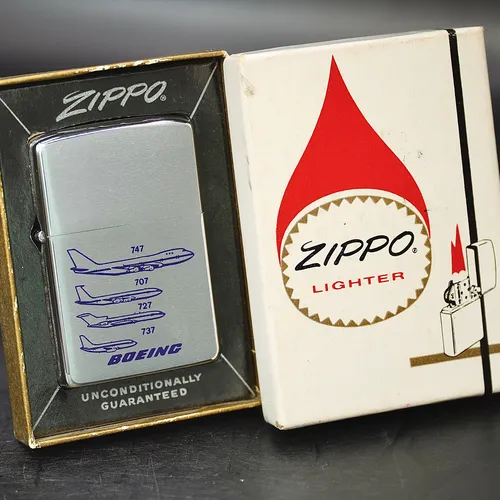 ZIPPO XƯA 1973 - HÀNG XƯA THẬP NIÊN 70s _ CHỦ ĐỀ MÁY BAY BOEING