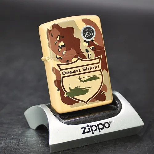 ZIPPO XƯA 1991 - HÀNG XƯA THẬP NIÊN 90s _ CHỦ ĐỀ QUÂN SỰ DESERT SHIELD