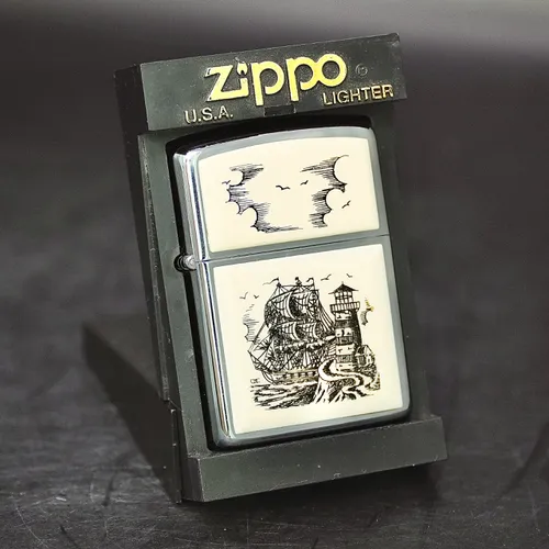 ZIPPO XƯA 1989 - HÀNG XƯA THẬP NIÊN 80s _ CHỦ ĐỀ THUẬN BUỒM XUÔI GIÓ