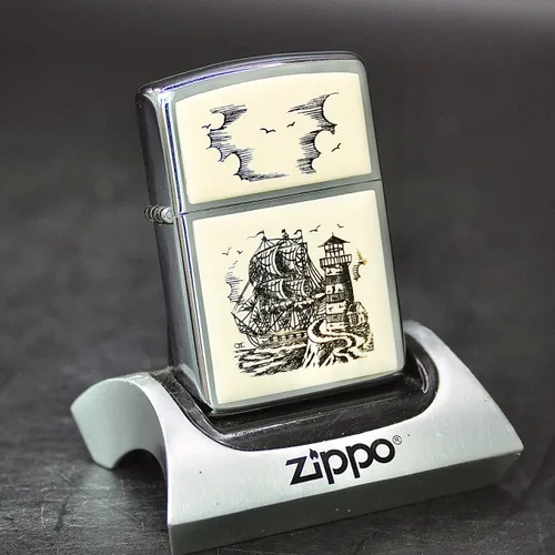 ZIPPO XƯA 1989 - HÀNG XƯA THẬP NIÊN 80s _ CHỦ ĐỀ THUẬN BUỒM XUÔI GIÓ