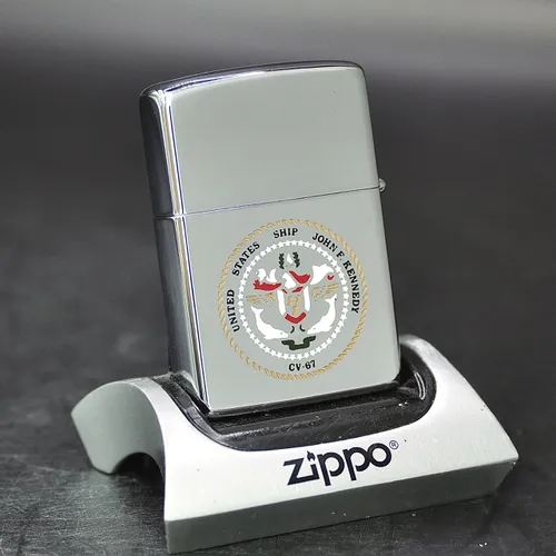 ZIPPO XƯA 1982 - HÀNG XƯA THẬP NIÊN 80s _ CHỦ ĐỀ TÀU CHIẾN KENNEDY CV-67