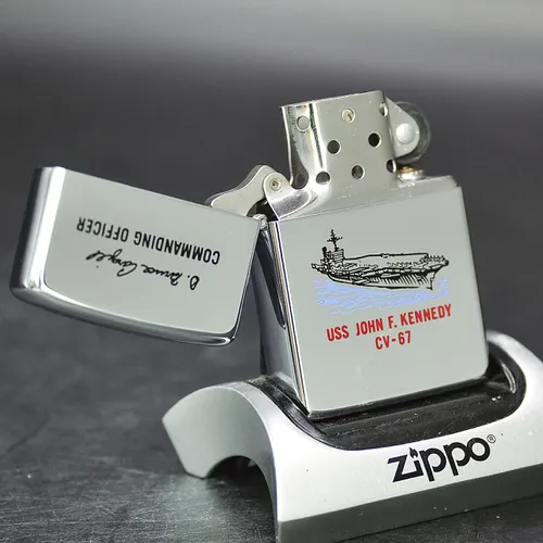 ZIPPO XƯA 1982 - HÀNG XƯA THẬP NIÊN 80s _ CHỦ ĐỀ TÀU CHIẾN KENNEDY CV-67