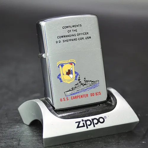 ZIPPO XƯA 1973 - HÀNG XƯA THẬP NIÊN 70s _ CHỦ ĐỀ TÀU CHIẾN CARPENTER DD 825