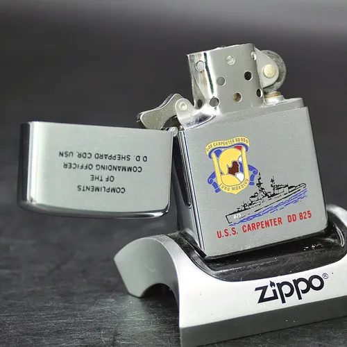 ZIPPO XƯA 1973 - HÀNG XƯA THẬP NIÊN 70s _ CHỦ ĐỀ TÀU CHIẾN CARPENTER DD 825