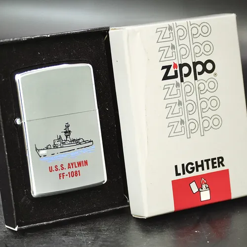 ZIPPO XƯA 1978 - HÀNG XƯA THẬP NIÊN 70s _ CHỦ ĐỀ TÀU CHIẾN AYLWIN FF-1081