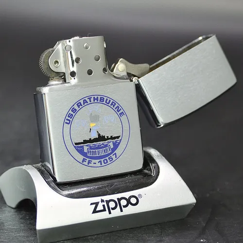 ZIPPO XƯA 1981 - HÀNG XƯA THẬP NIÊN 80s _ CHỦ ĐỀ TÀU CHIẾN RATHBURNE FF-1057