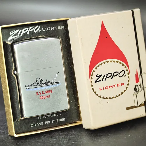 ZIPPO XƯA 1978 - HÀNG XƯA THẬP NIÊN 70s _ CHỦ ĐỀ TÀU CHIẾN KING DDG-41