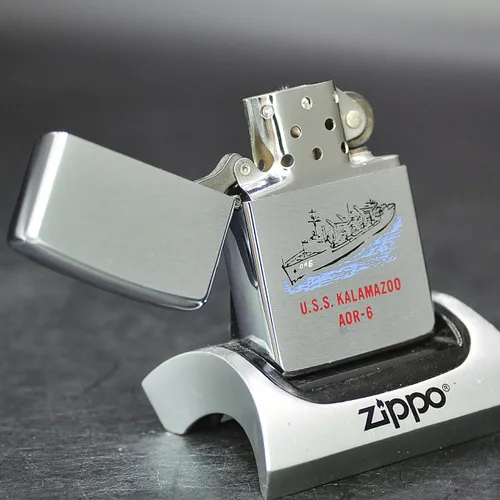 ZIPPO XƯA 1976 - HÀNG XƯA THẬP NIÊN 70s _ CHỦ ĐỀ TÀU CHIẾN KALAMAZOO AOR-6