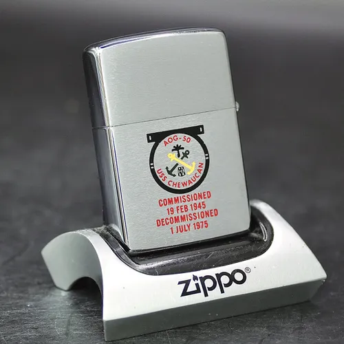 ZIPPO XƯA 1975 - HÀNG XƯA THẬP NIÊN 70s _ CHỦ ĐỀ TÀU CHIẾN CHEWAUCAN AOG-50