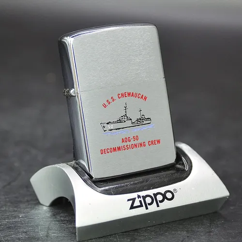 ZIPPO XƯA 1975 - HÀNG XƯA THẬP NIÊN 70s _ CHỦ ĐỀ TÀU CHIẾN CHEWAUCAN AOG-50