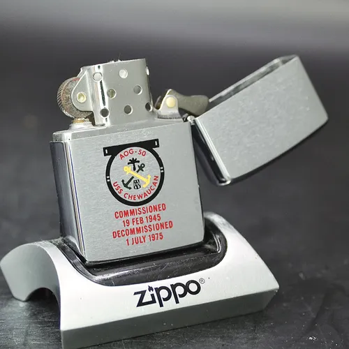 ZIPPO XƯA 1975 - HÀNG XƯA THẬP NIÊN 70s _ CHỦ ĐỀ TÀU CHIẾN CHEWAUCAN AOG-50