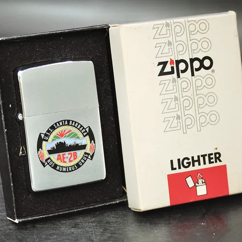 ZIPPO XƯA 1979 - HÀNG XƯA THẬP NIÊN 70s _ CHỦ ĐỀ TÀU CHIẾN SANTA BARBARA