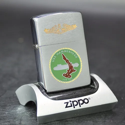 ZIPPO XƯA 1982 - HÀNG XƯA THẬP NIÊN 80s _ CHỦ ĐỀ TÀU NGẦM HAMMERHEAD SSN 663