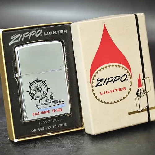 ZIPPO XƯA 1976 - HÀNG XƯA THẬP NIÊN 70s _ CHỦ ĐỀ TÀU CHIẾN TRIPPE FF-1075