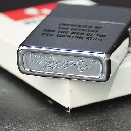 ZIPPO XƯA 1977 - HÀNG XƯA THẬP NIÊN 70s _ CHỦ ĐỀ TÀU CHIẾN EDENTON ATS-1