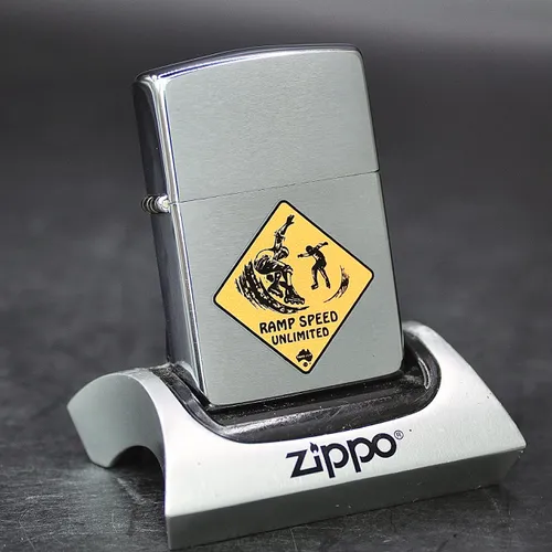 ZIPPO XƯA 2000 - HÀNG XƯA 2000s _ CHỦ ĐỀ BIỂN BÁO RAMP SPEED UNLIMITED