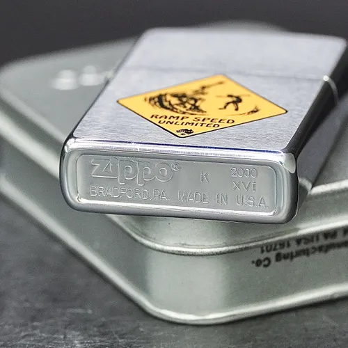 ZIPPO XƯA 2000 - HÀNG XƯA 2000s _ CHỦ ĐỀ BIỂN BÁO RAMP SPEED UNLIMITED
