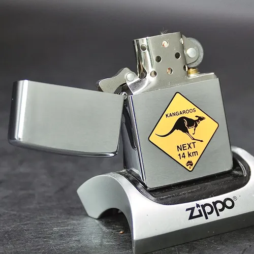 ZIPPO XƯA 1999 - HÀNG XƯA THẬP NIÊN 90s _ CHỦ ĐỀ BIỂN BÁO KANGAROOS