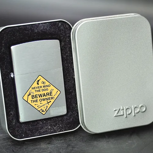 ZIPPO XƯA 1998 - HÀNG XƯA THẬP NIÊN 90s _ CHỦ ĐỀ BIỂN BÁO BEWARE