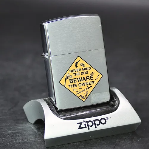 ZIPPO XƯA 1998 - HÀNG XƯA THẬP NIÊN 90s _ CHỦ ĐỀ BIỂN BÁO BEWARE