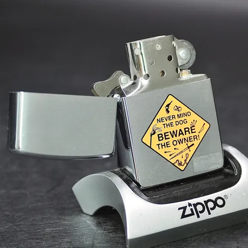 ZIPPO XƯA 1998 - HÀNG XƯA THẬP NIÊN 90s _ CHỦ ĐỀ BIỂN BÁO BEWARE