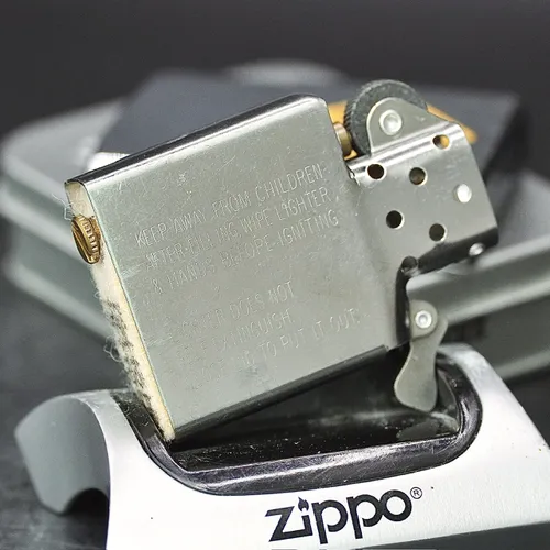 ZIPPO XƯA 1998 - HÀNG XƯA THẬP NIÊN 90s _ CHỦ ĐỀ BIỂN BÁO TURTLES