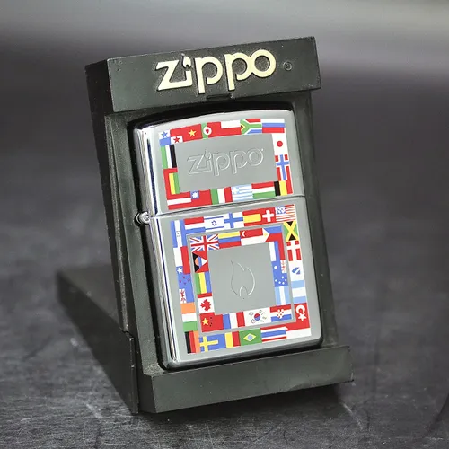 ZIPPO XƯA 1997 - HÀNG XƯA THẬP NIÊN 90s _ CHỦ ĐỀ QUỐC KỲ NHIỀU NƯỚC