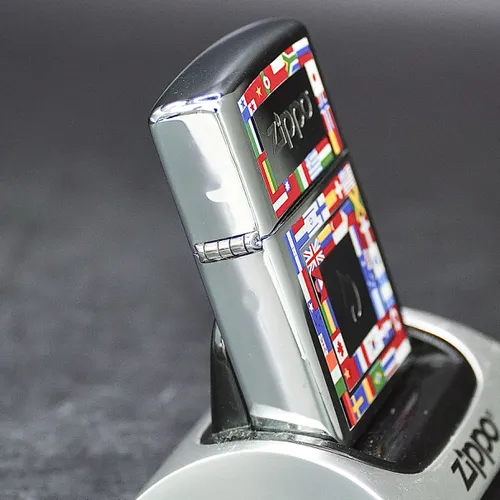 ZIPPO XƯA 1997 - HÀNG XƯA THẬP NIÊN 90s _ CHỦ ĐỀ QUỐC KỲ NHIỀU NƯỚC