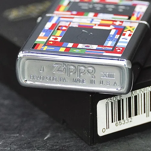 ZIPPO XƯA 1997 - HÀNG XƯA THẬP NIÊN 90s _ CHỦ ĐỀ QUỐC KỲ NHIỀU NƯỚC