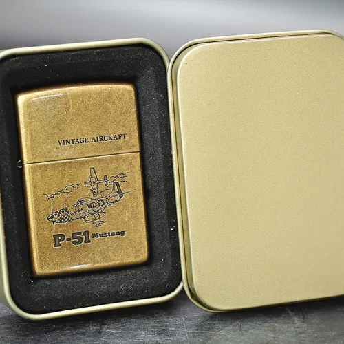 ZIPPO XƯA 1994 - HÀNG XƯA THẬP NIÊN 90s _ CHỦ ĐỀ MÁY BAY P-51 MUSTANG