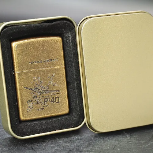 ZIPPO XƯA 1994 - HÀNG XƯA THẬP NIÊN 90s _ CHỦ ĐỀ MÁY BAY P-40 CURTISS