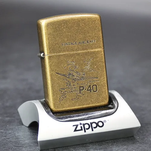 ZIPPO XƯA 1994 - HÀNG XƯA THẬP NIÊN 90s _ CHỦ ĐỀ MÁY BAY P-40 CURTISS