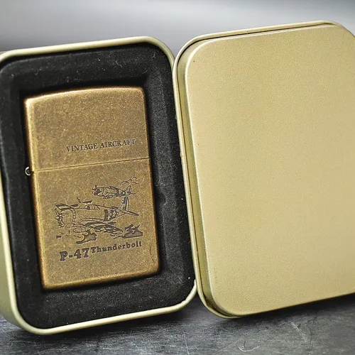 ZIPPO XƯA 1994 - HÀNG XƯA THẬP NIÊN 90s _ CHỦ ĐỀ MÁY BAY P-47 THUNDERBOLT