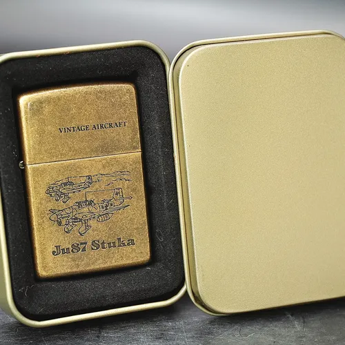 ZIPPO XƯA 1994 - HÀNG XƯA THẬP NIÊN 90s _ CHỦ ĐỀ MÁY BAY Ju87 STUKA