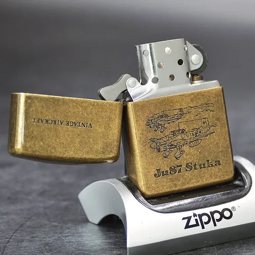 ZIPPO XƯA 1994 - HÀNG XƯA THẬP NIÊN 90s _ CHỦ ĐỀ MÁY BAY Ju87 STUKA